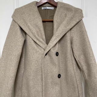 ザラ(ZARA)のZARA ザラ　コート　フード付きコート　GRL (ロングコート)