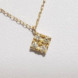 新品未使用♡K18台☆天然ダイヤモンドプチネックレス(0.05 CT）の通販