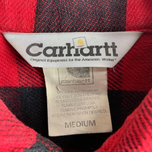 carhartt(カーハート)の【大人気デザイン】カーハート ロゴ刺繍入りチェックシャツ 中肉厚 メンズのトップス(シャツ)の商品写真