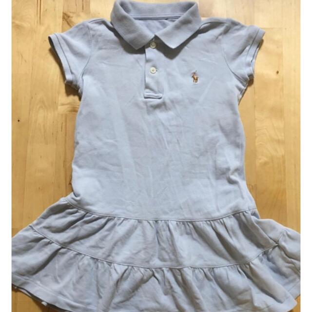 POLO RALPH LAUREN(ポロラルフローレン)のPOLO ラルフローレン 女の子 100 ワンピース ポロシャツ 半袖 キッズ/ベビー/マタニティのキッズ服女の子用(90cm~)(ワンピース)の商品写真