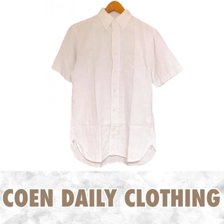 コーエン(coen)のCOEN DAILY CLOTHING 長袖 シャツ ホワイト イカリ柄【S】(シャツ)
