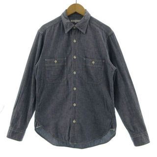 ユナイテッドアローズグリーンレーベルリラクシング(UNITED ARROWS green label relaxing)のグリーンレーベルリラクシング シャツ ダンガリー ワークシャツ 青 S(シャツ)