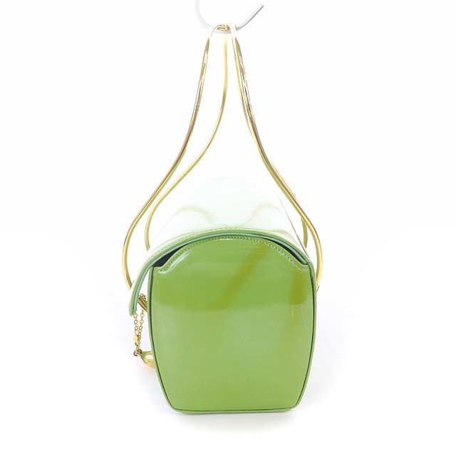 GINZA Kanematsu(ギンザカネマツ)の銀座かねまつ GINZA Kanematsu ハンドバッグ レザー 緑 グリーン レディースのバッグ(ハンドバッグ)の商品写真