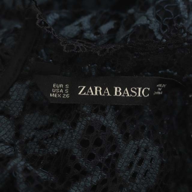 ZARA(ザラ)のザラ ベーシック ワンピース ドレス タイト ロング ノースリーブ グレー 黒 レディースのワンピース(ロングワンピース/マキシワンピース)の商品写真