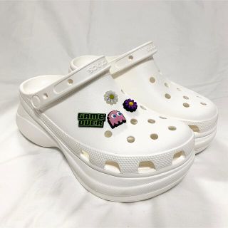 クロックス(crocs)の厚底クロックス crocs ホワイト(サンダル)