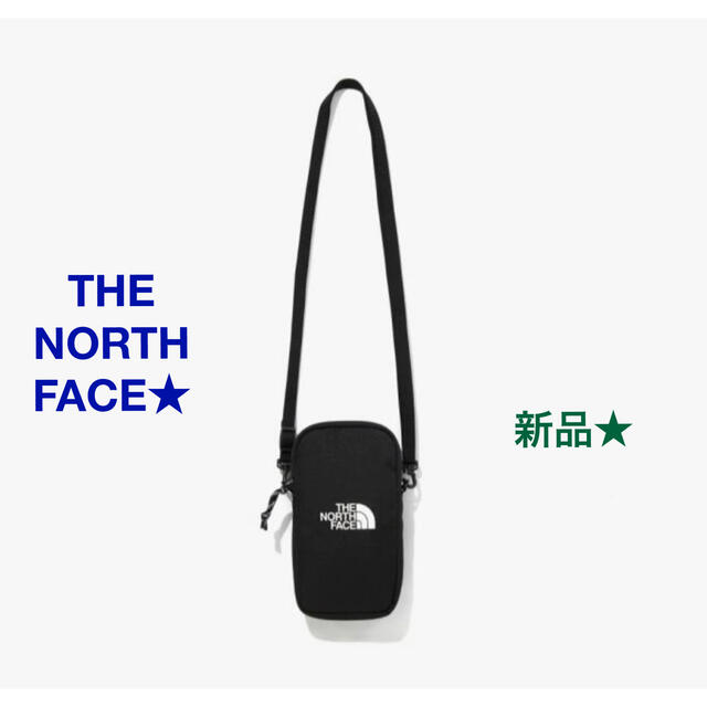 THE NORTH FACE(ザノースフェイス)のノースフェイス 新品 ショルダーバッグ ミニショルダー 黒 スマホポーチ 韓国 メンズのバッグ(ショルダーバッグ)の商品写真