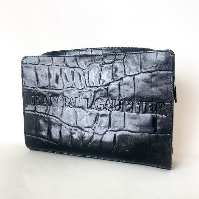 純正廉価 Jean Paul GAULTIER ジャンポールゴルチエ 財布 レザー 黒
