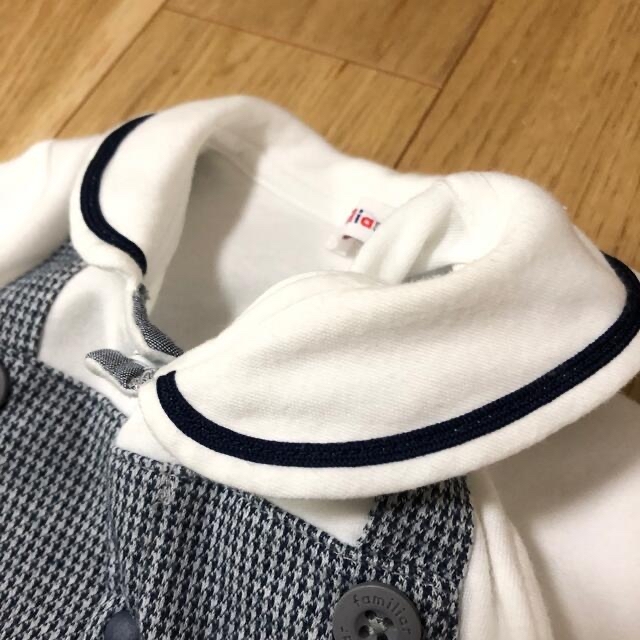 familiar - 専用!ファミリア グレー テリア フォーマル ロンパース