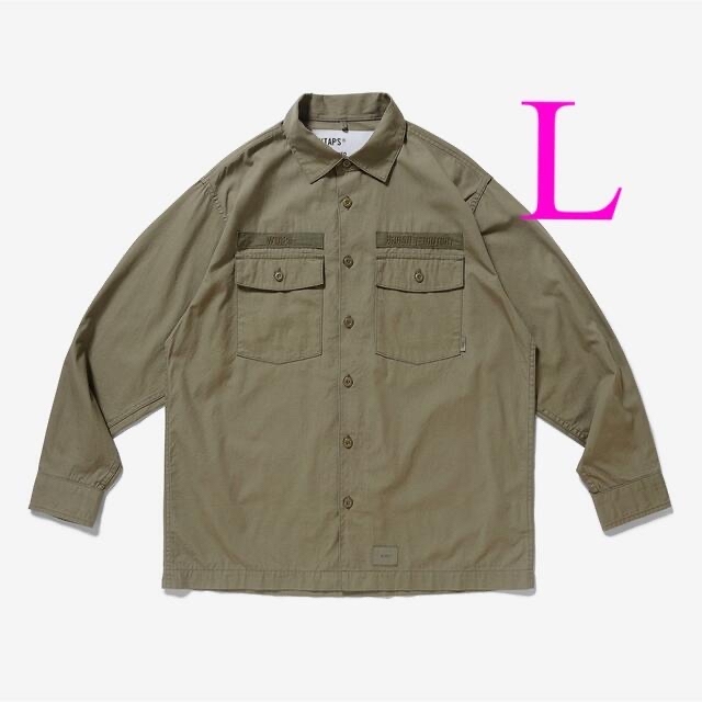 WTAPS 22AW CBW LS オリーブ L シャツ