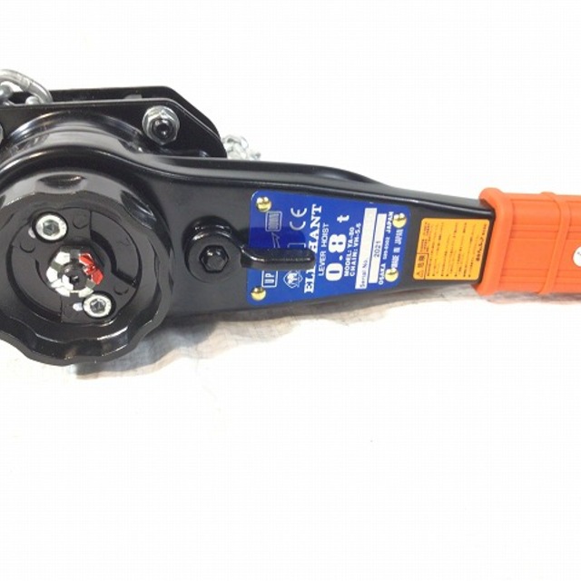 ☆未使用品☆ELEFHANT エレファント チェーンレバーホイスト YA型 YA-80 荷重0.8ton/0.8トン 標準揚程1.5m レバーブロック 象印 59805
