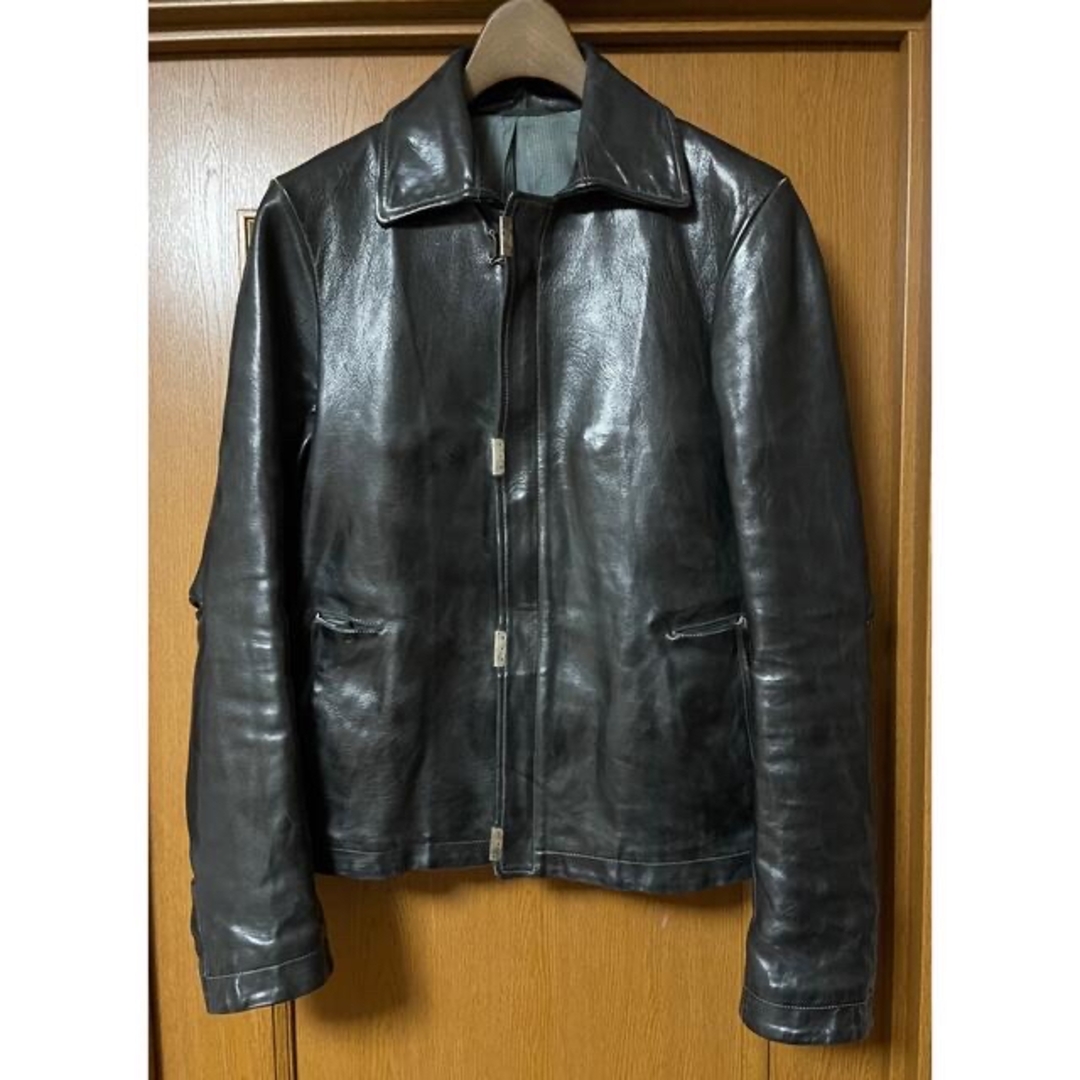 Carol Christian Poell(キャロルクリスチャンポエル)のcarol  christian poell leather jacket 44 メンズのジャケット/アウター(レザージャケット)の商品写真