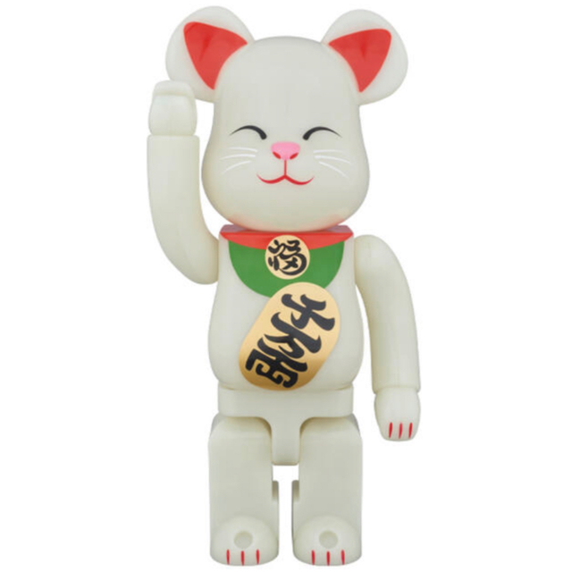 値下げ　BE@RBRICK ベアブリック   招き猫 蓄光 400％