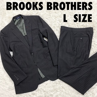 ブルックスブラザース(Brooks Brothers)のブルックスブラザーズ　セットアップスーツ　グレーストライプ　通年用　Lサイズ(セットアップ)