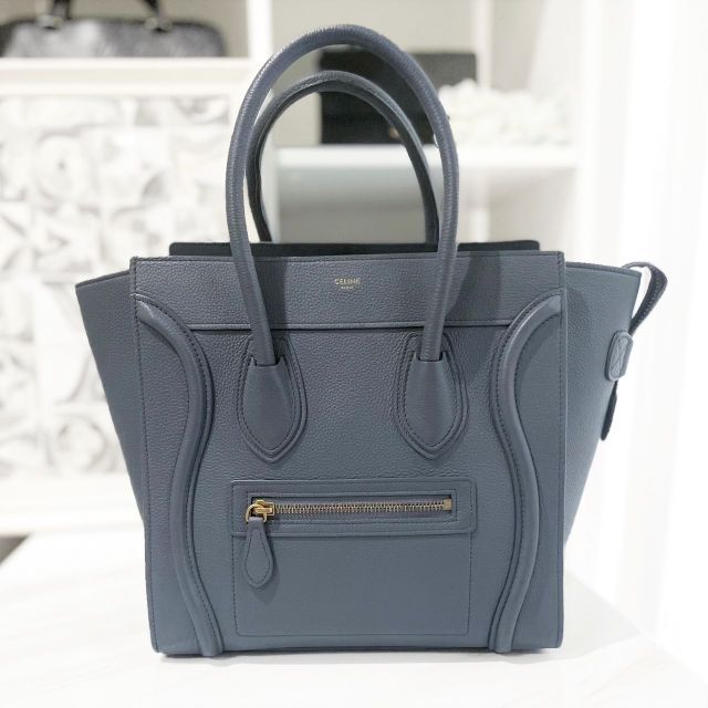 2022春夏新作】 celine セリーヌ ラゲージ マイクロ ブルーグレー