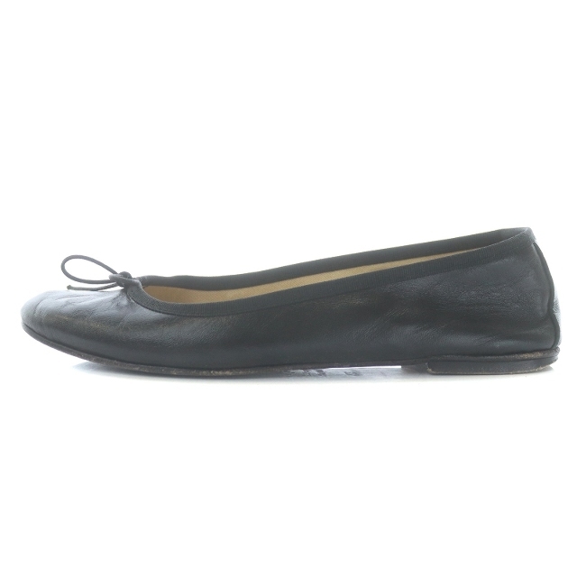 FABIO RUSCONI(ファビオルスコーニ)のファビオルスコーニ バレエシューズ パンプス ラウンドトゥ リボン 24.5 黒 レディースの靴/シューズ(バレエシューズ)の商品写真