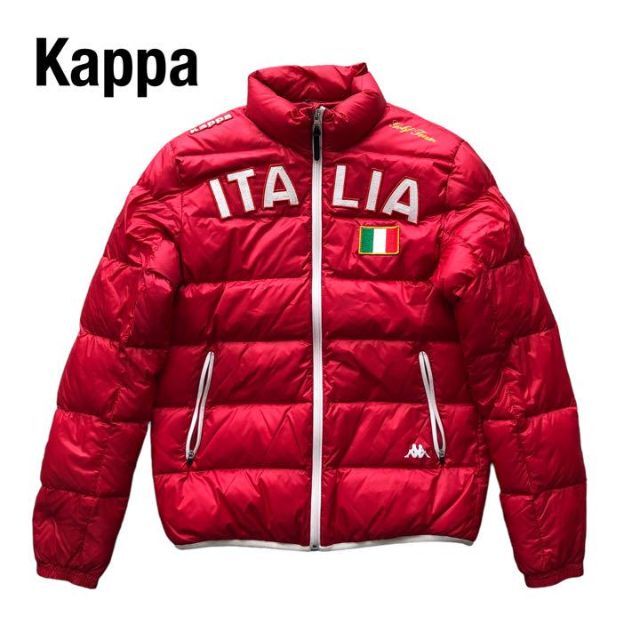 Kappa - Kappaカッパ ライトダウンジャケット ITALIA レッド赤の通販 ...