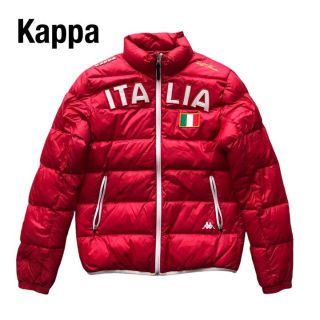 カッパ(Kappa)のKappaカッパ　ライトダウンジャケット　ITALIA　レッド赤(ダウンジャケット)