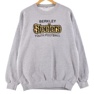 リー(Lee)の古着 リー Lee NFL PITTSBURGH STEELERS ピッツバーグスティーラーズ プリントスウェットシャツ トレーナー メンズL /eaa287455(スウェット)