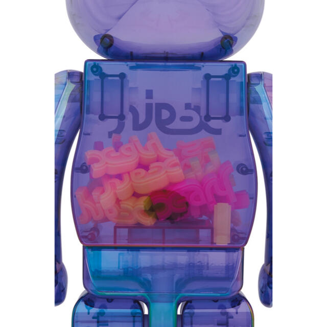 BE@RBRICK X-girl CLEAR PURPLE 1000%