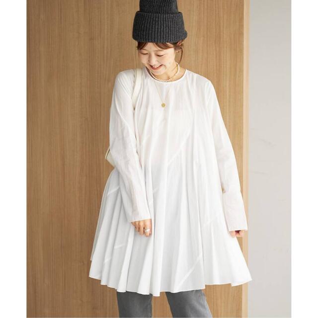 plage Diagonal Tunic ブラウス ホワイト