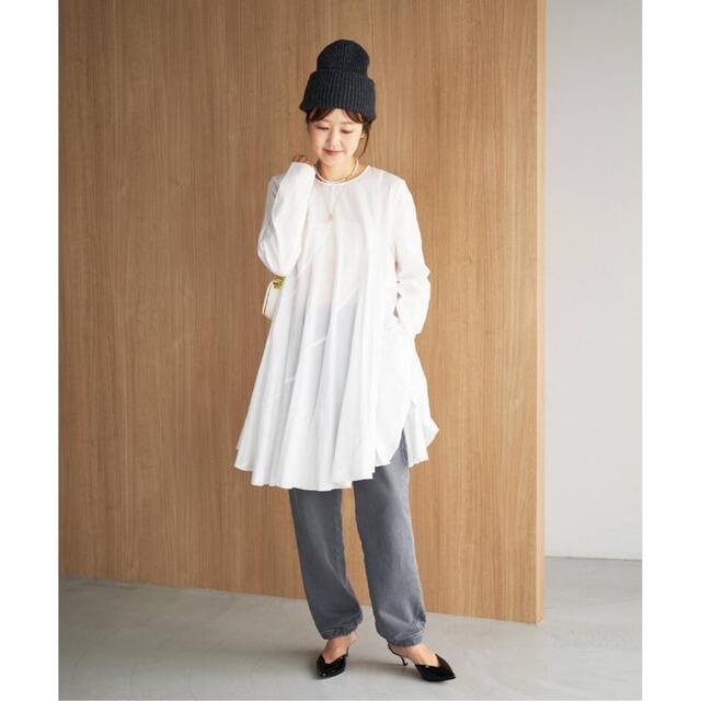 plage Diagonal Tunic ブラウス ホワイト 1