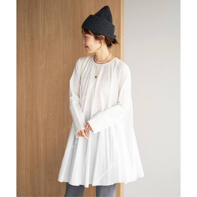 plage Diagonal Tunic ブラウス ホワイト 4