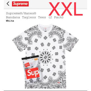 シュプリーム(Supreme)のSupreme/Hanes  Bandana Tagless Tees XXL(Tシャツ/カットソー(半袖/袖なし))