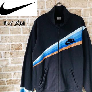 ナイキ(NIKE)の【美品】NIKE ジャージ サイズM　 ブラック ワンポイントロゴ(ジャージ)