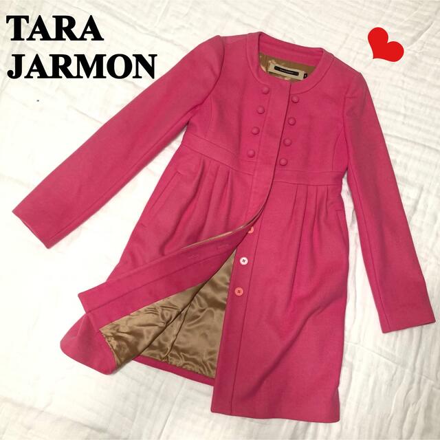 希少】TARA JARMON タラジャーモン ロングコート オールド ウール