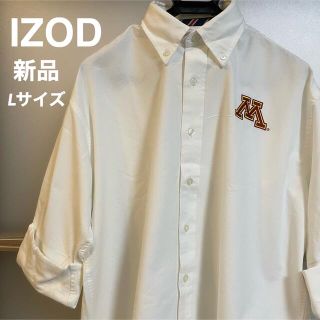 アイゾッド　シャツ　メンズ　白　ホワイト　IZOD 大きめ　トップス　7部　韓国(シャツ)