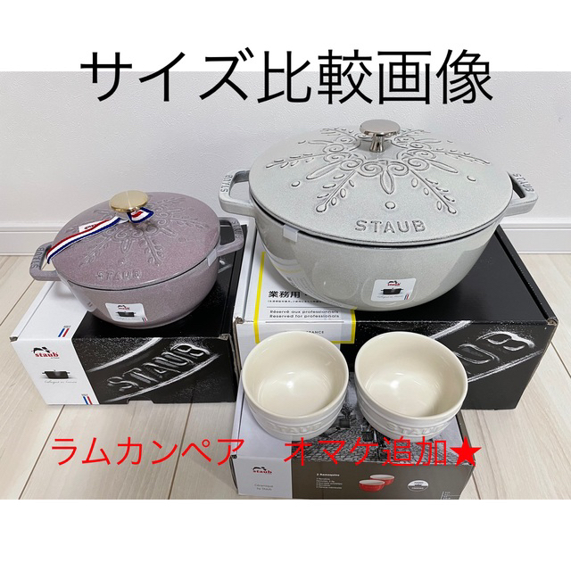 staub ストウブ　スノーフレーク カンパーニュ　ワナベSサイズ