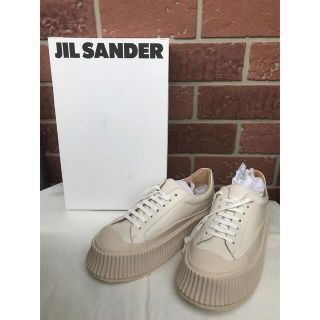 ジルサンダー(Jil Sander)の新品未使用【JIL SANDER】スムースレザーラバーフラットフォームスニーカー(スニーカー)