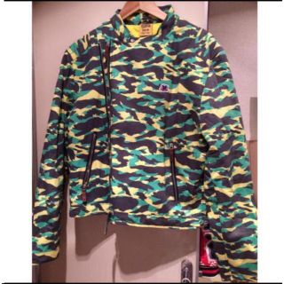 ビリオネア ボーイズクラブ ライダースjkt camo M 新品