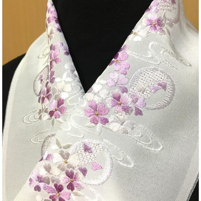 汕頭刺繍】単 絽 観世水に花 www.physiohope.com