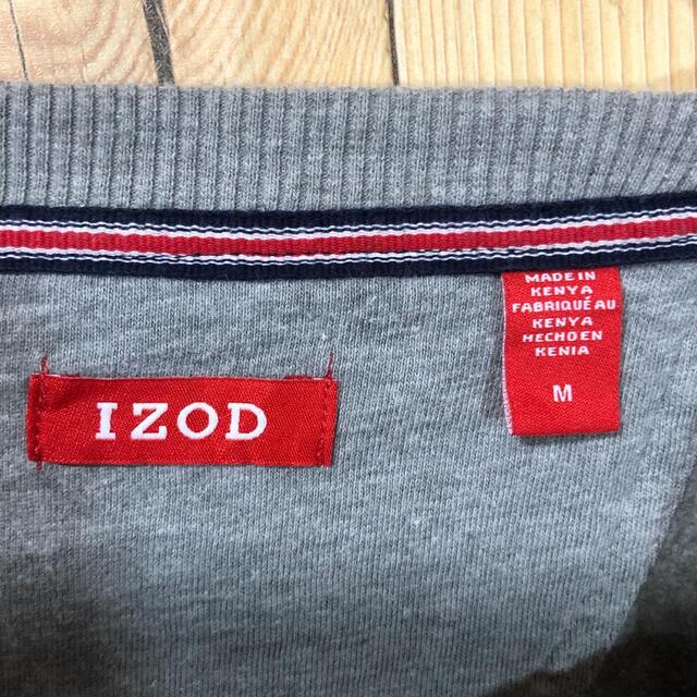 『IZOD』90s  スウェット 刺繍ロゴ グレー