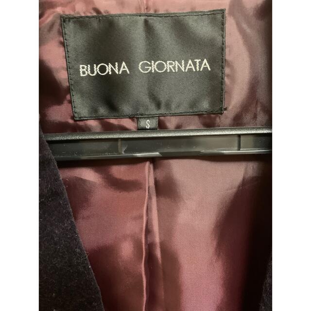 BUONA GIORNATA(ボナジョルナータ)のテーラードジャケット　ベロアジャケット レディースのジャケット/アウター(テーラードジャケット)の商品写真