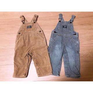 オシュコシュ(OshKosh)のオシュコシュ　オーバーオール　２点セット(パンツ)