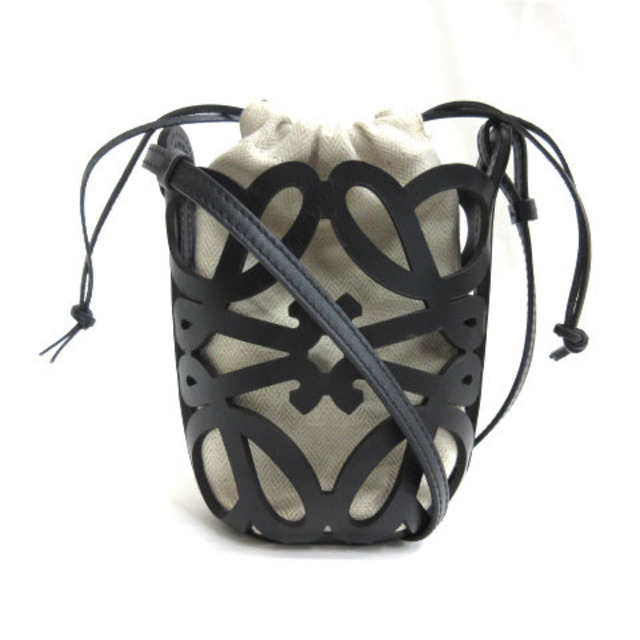 物品 Loeweロエベ アナグラムカットアウトバッグストラップ タン
