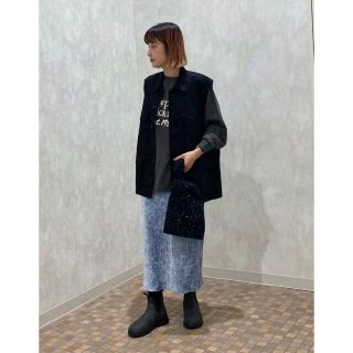 ビューティアンドユースユナイテッドアローズ(BEAUTY&YOUTH UNITED ARROWS)の新品未使用品  THRIFTY LOOK アーミー ベスト 黒(ベスト/ジレ)