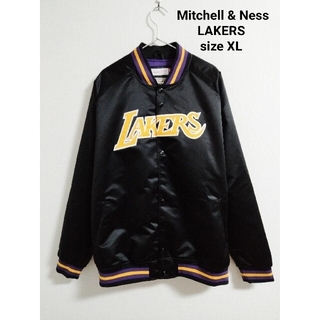 MITCHELL & NESS - 美品 Mitchell & Ness LAKERS スタジャン XL