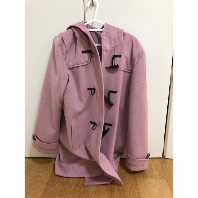 しまむら - しまむら ダッフルコート ピンクの通販 by モア's しまむら - しまむら ダッフルコート ピンクの通販 by モア's