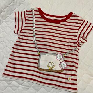 ケイトスペードニューヨーク(kate spade new york)のkate spade new york だまし絵 Tシャツ ボーダー 100cm(Tシャツ/カットソー)