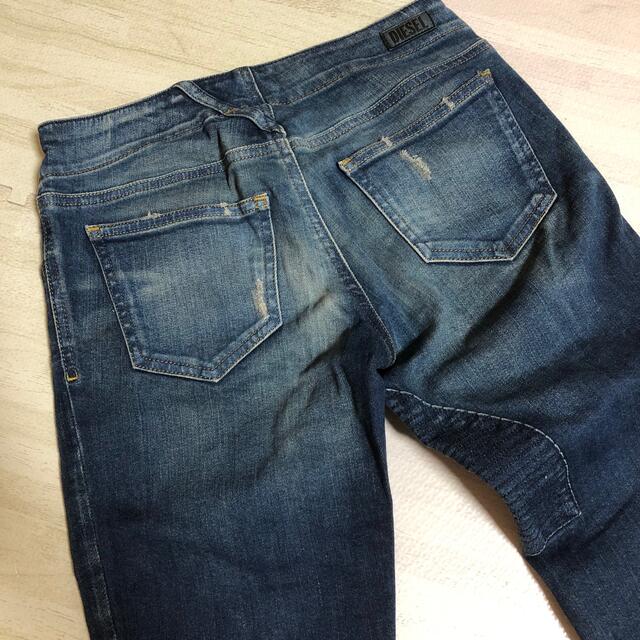 【売り切り価格】DIESEL★ダメージ加工デニム ストレート★25インチ