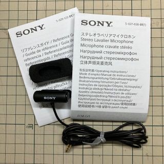 ソニー(SONY)の★ソニー小型ラべリアマイク カメラ対応 ECM-LV1 黒 オンライン会議(その他)