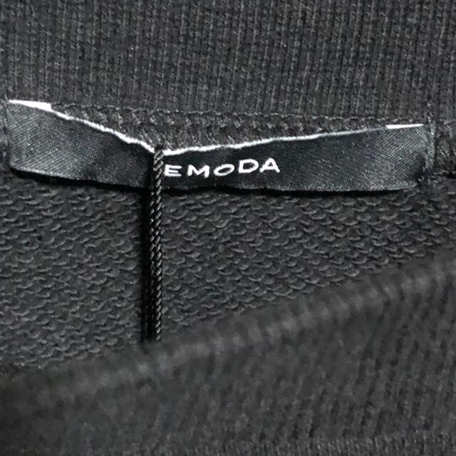 EMODA(エモダ)のEMODA ワンショルダーボリュームトップス ブラック F 新品 黒 レディースのトップス(トレーナー/スウェット)の商品写真