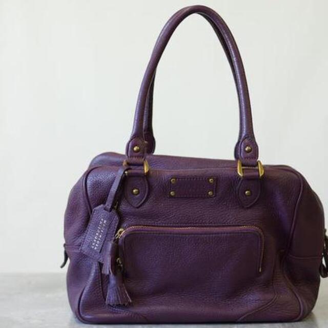 マッキントッシュフィロソフィー/MACKINTOSH PHILOSOPHY バッグ ボストンバッグ 鞄 旅行鞄 レディース 女性 女性用 レザー 革 本革 パープル 紫 シュリンクボストン | フリマアプリ ラクマ