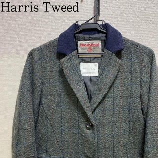 ハリスツイード(Harris Tweed)のHarris Tweed ハリスツイード ウール混 ジャケット ミドル丈 コート(テーラードジャケット)