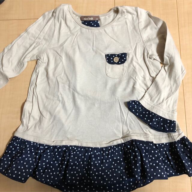 nicohrat(ニコフラート)のニコフラート　トップス　100 Tシャツ　ブラウス キッズ/ベビー/マタニティのキッズ服女の子用(90cm~)(Tシャツ/カットソー)の商品写真