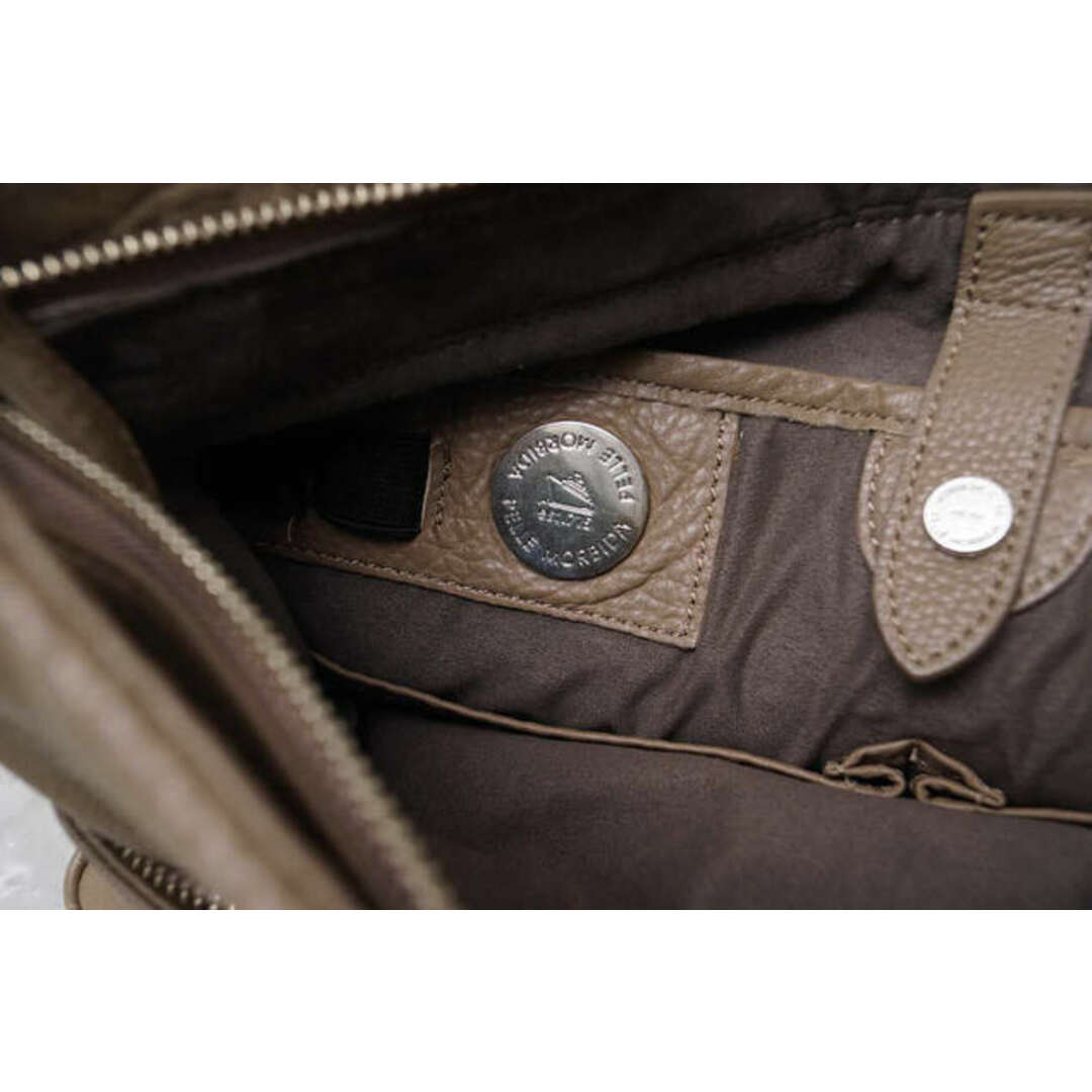 ペッレモルビダ／PELLE MORBIDA  バッグ ショルダーバッグ 鞄 メンズ 男性 男性用 レザー 革 本革 グレー 灰色 MB024 シュリンクレザー 2WAY