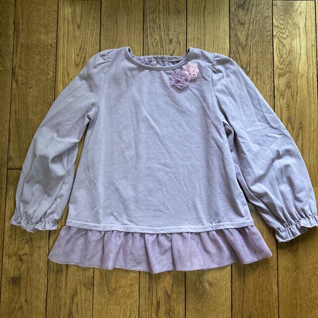 キッズ　長袖　トップス　2枚セット　120 キッズ/ベビー/マタニティのキッズ服女の子用(90cm~)(Tシャツ/カットソー)の商品写真